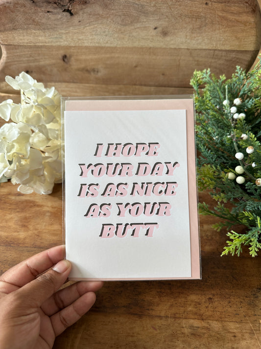 Nice Butt Card
