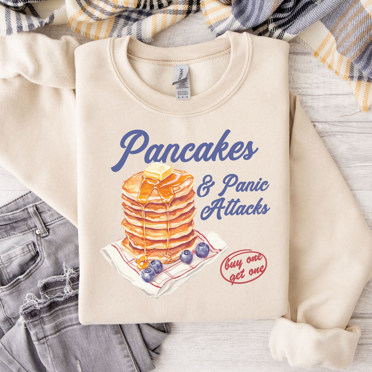 Pancakes & Panic Crewneck