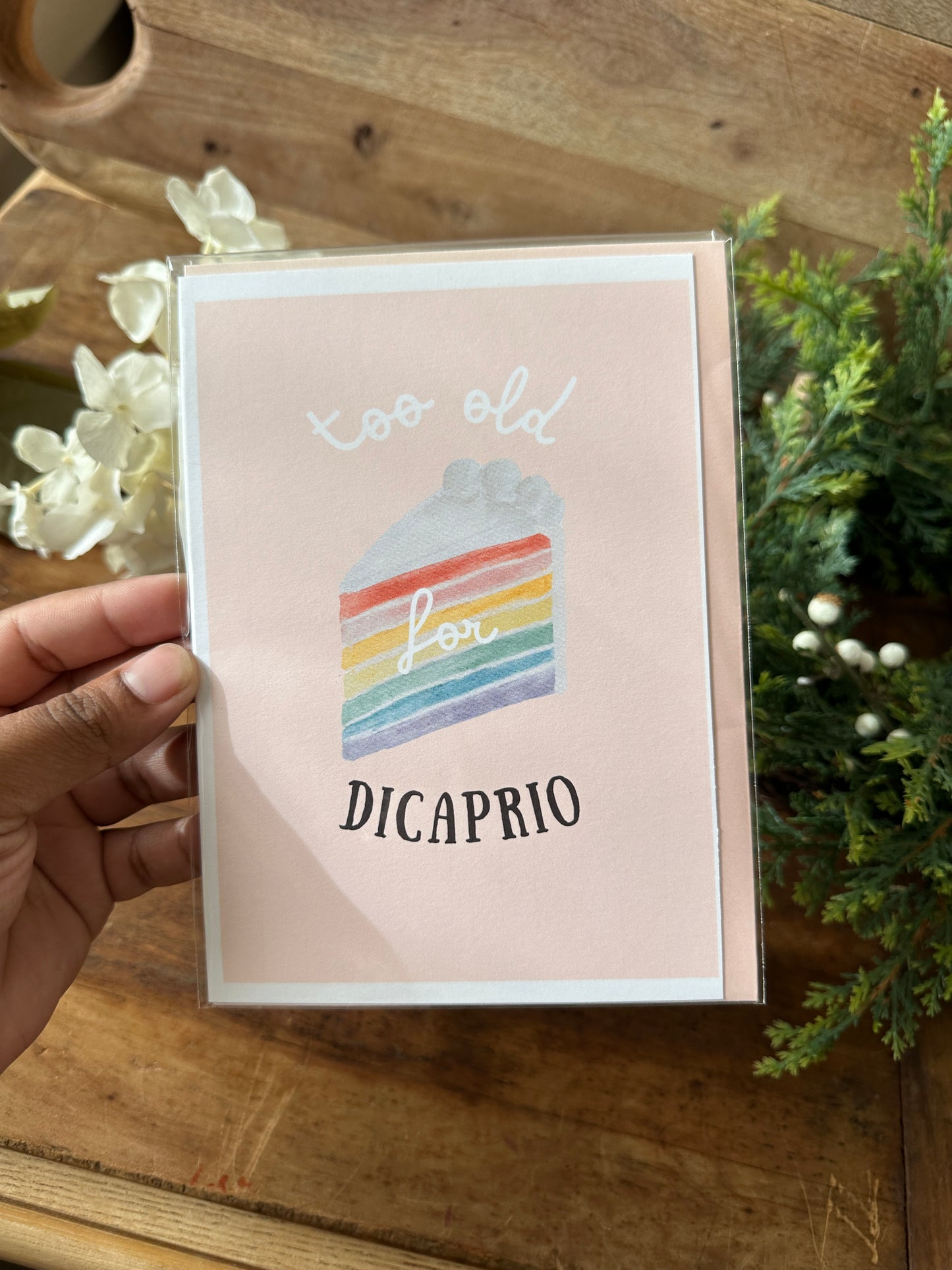 Too Old For Dicaprio Card
