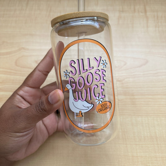 Silly Goose Juice Glass Cup