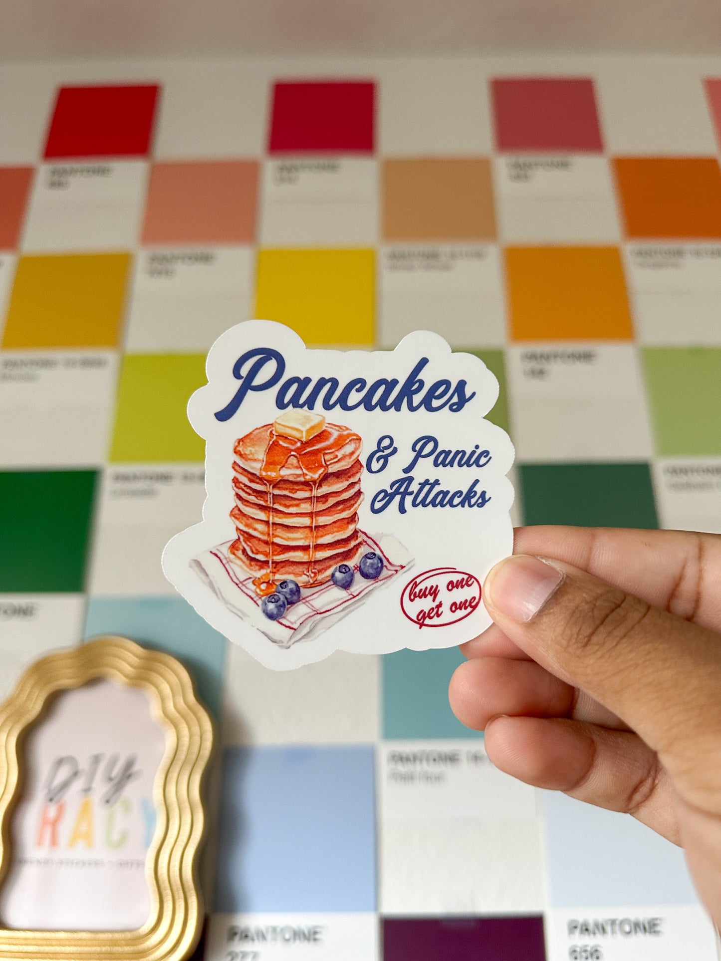 Pancakes & Panic Sticker