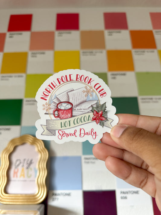 North Pole Book Club Sticker