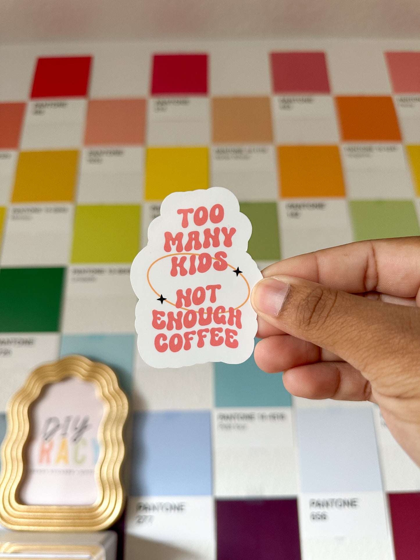 Too Many Kids Sticker