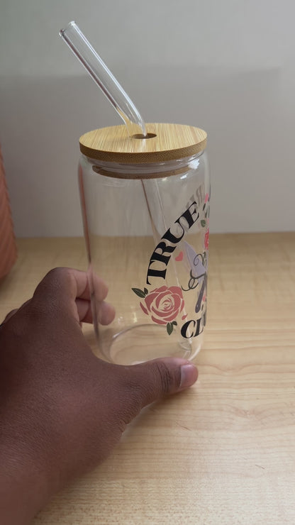 True Crime Club Glass Can